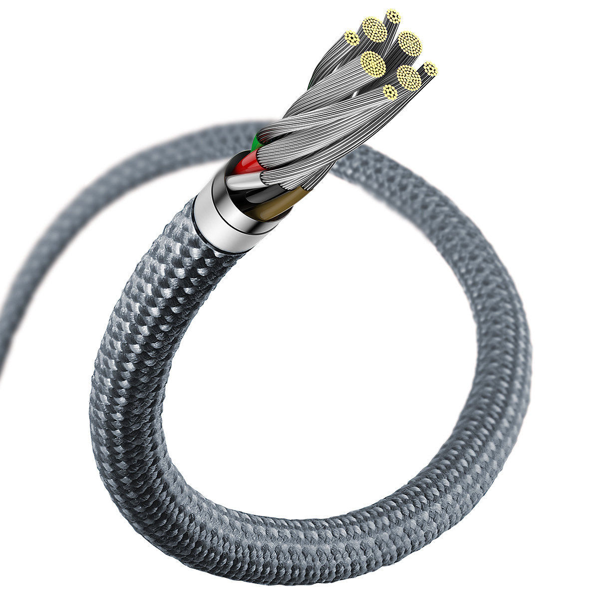 Cable for iPhone USB-C - Lightning Power Delivery 20W 2m - grey - Carlat