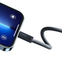 Cable for iPhone USB-C - Lightning Power Delivery 20W 2m - grey - Carlat