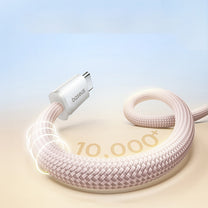 Cable self-laying USB-C Dynamic 4 Pro 100W 1m - pink - Carlat