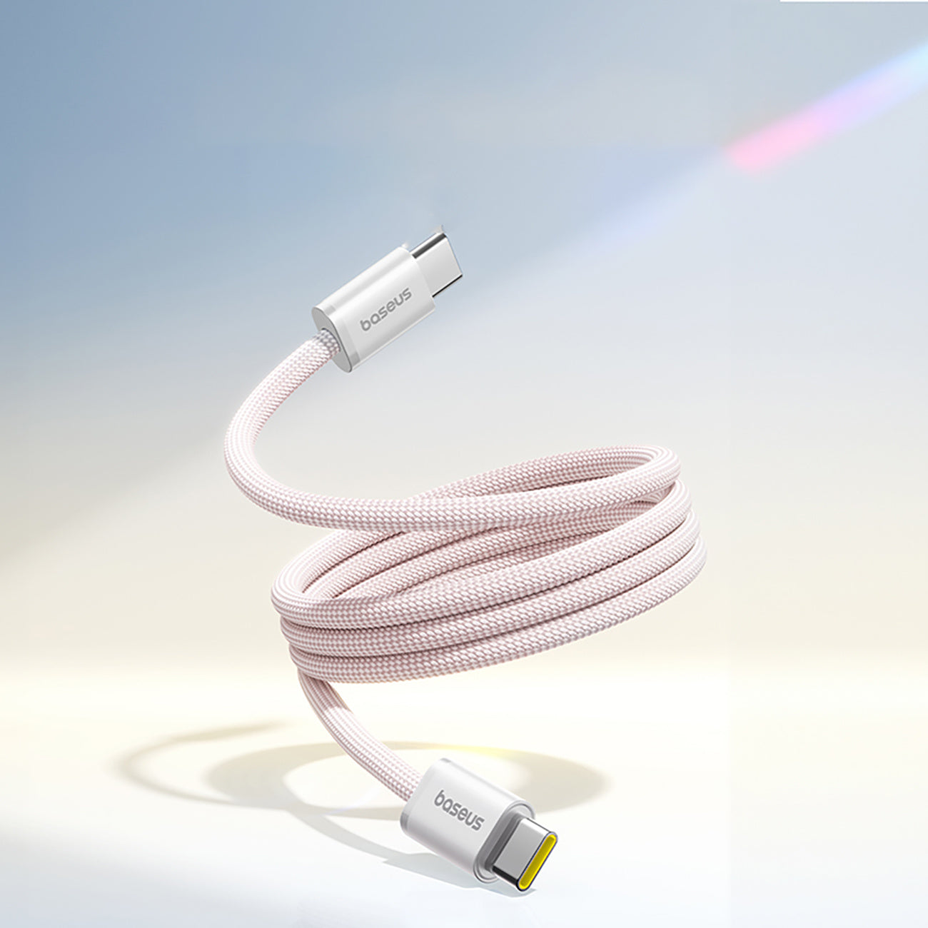Cable self-laying USB-C Dynamic 4 Pro 100W 1m - pink - Carlat