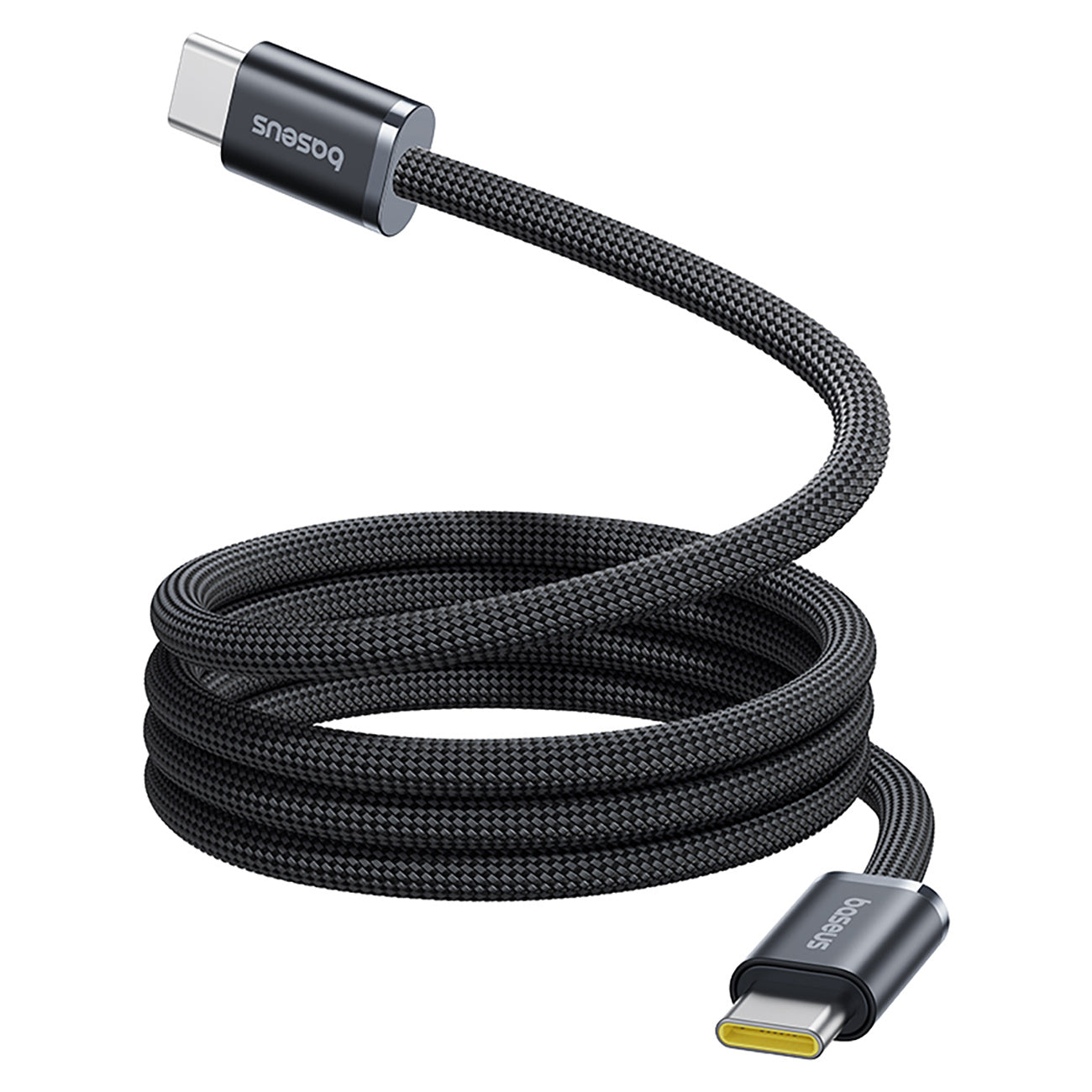 Cable tangle-free USB-C 100W 1m - black - Carlat