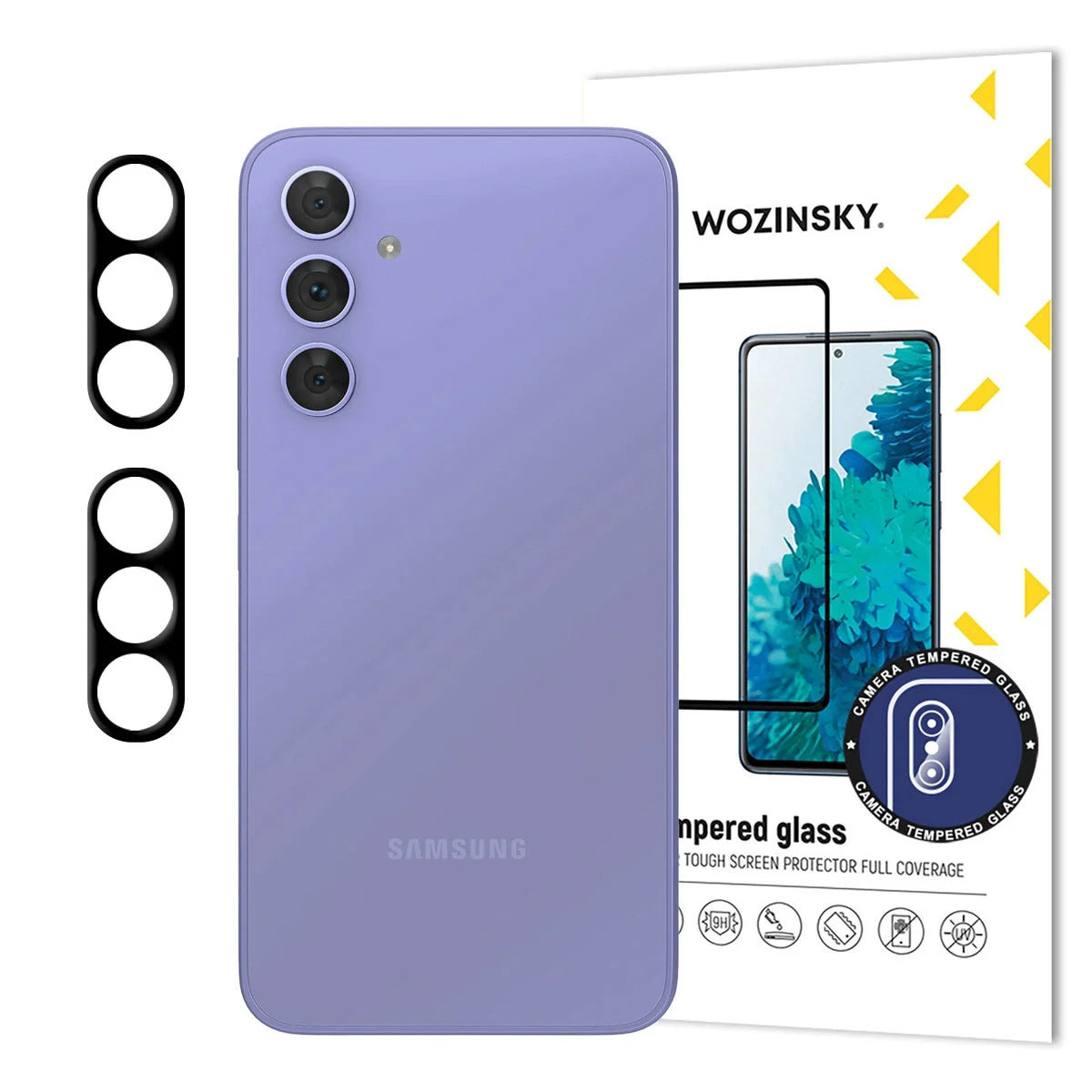 Camera glass for Samsung Galaxy A17 / A17 5G Full Camera Glass black - 2 pcs. - Carlat
