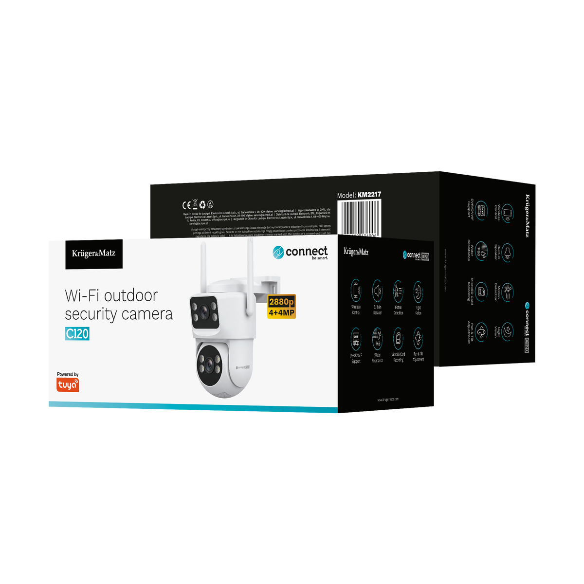 Cameras – Kruger&amp;Matz Connect C120 Tuya Outdoor Wi-Fi Camera - Carlat