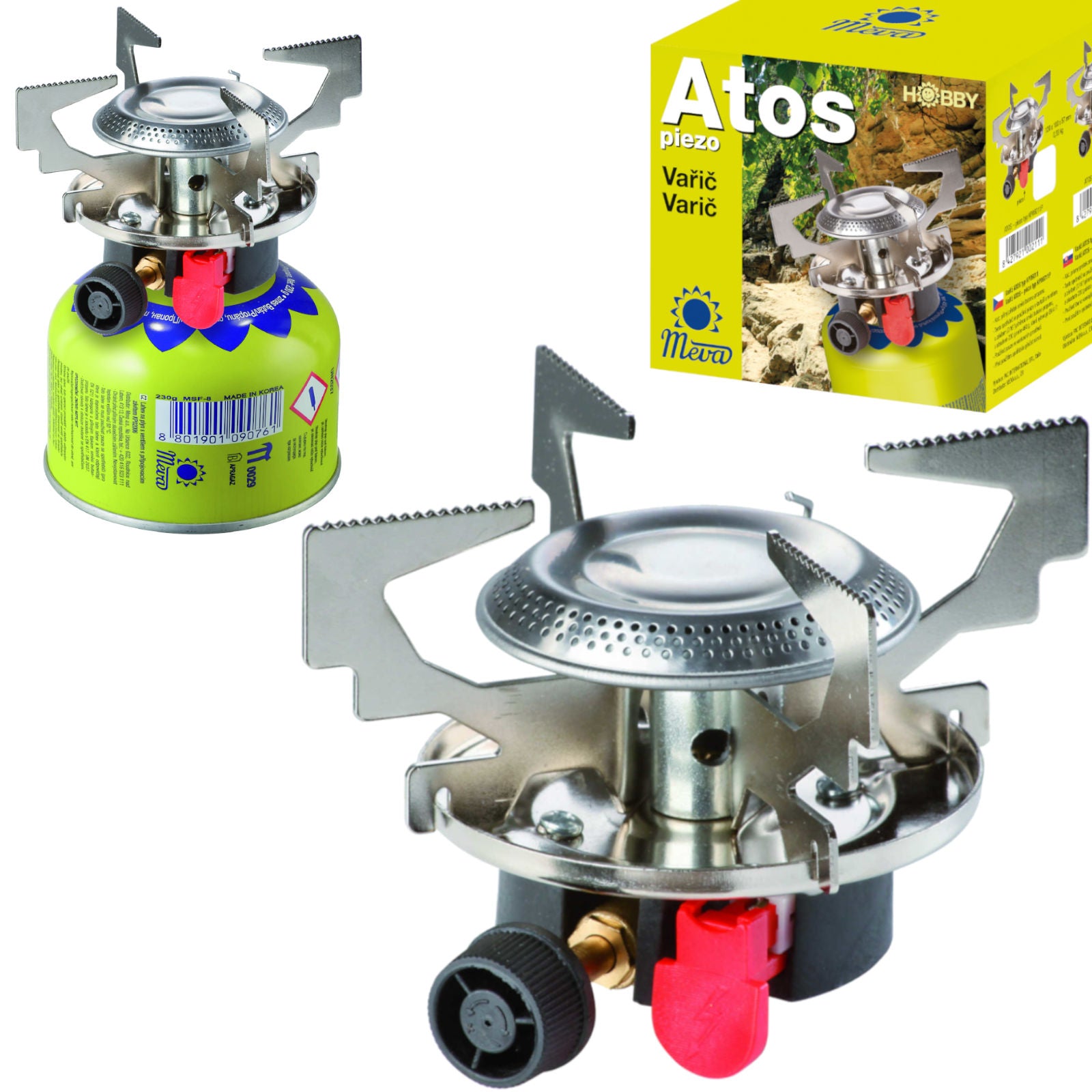 Camping Cookware & Dinnerware – Gas camping stove with gas - Carlat