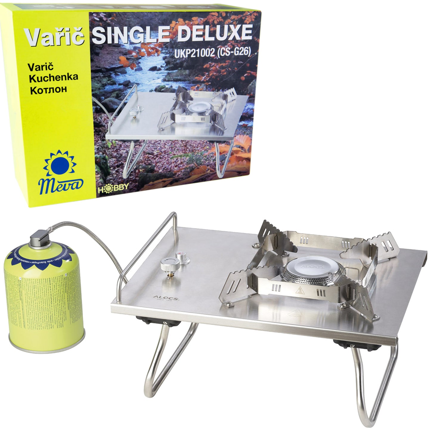 Camping Cookware & Dinnerware – SINGLE DELUXE 5kW gas camping - Carlat