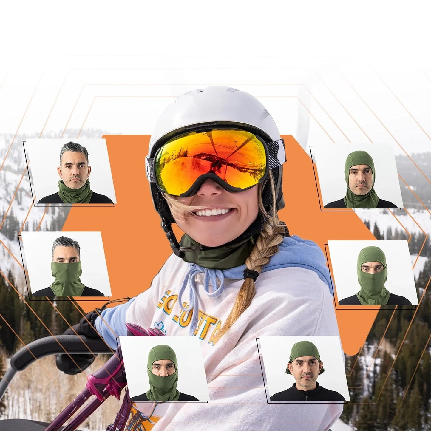 Camping & Hiking – Balaklava ski balaclava for bicycle, motorcycle, - Carlat