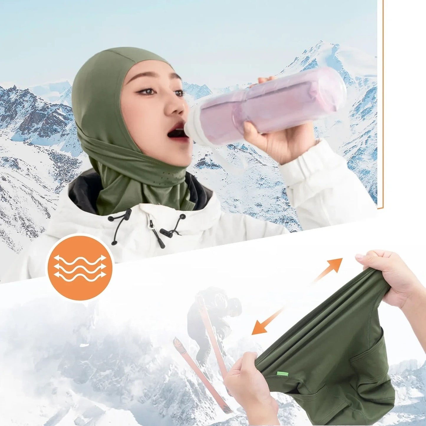 Camping & Hiking – Balaklava ski balaclava for bicycle, motorcycle, - Carlat