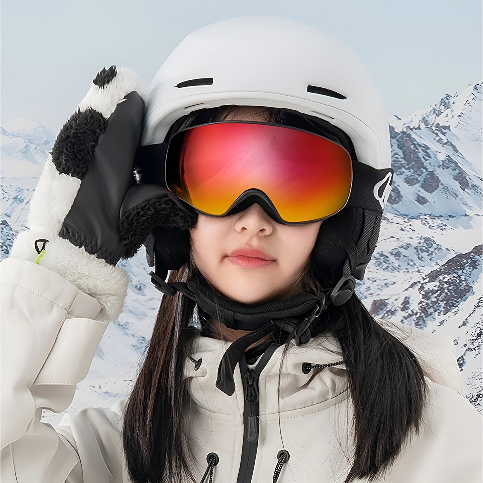 Camping & Hiking – Children's anti-fog UV400 M/L ski goggles - Carlat