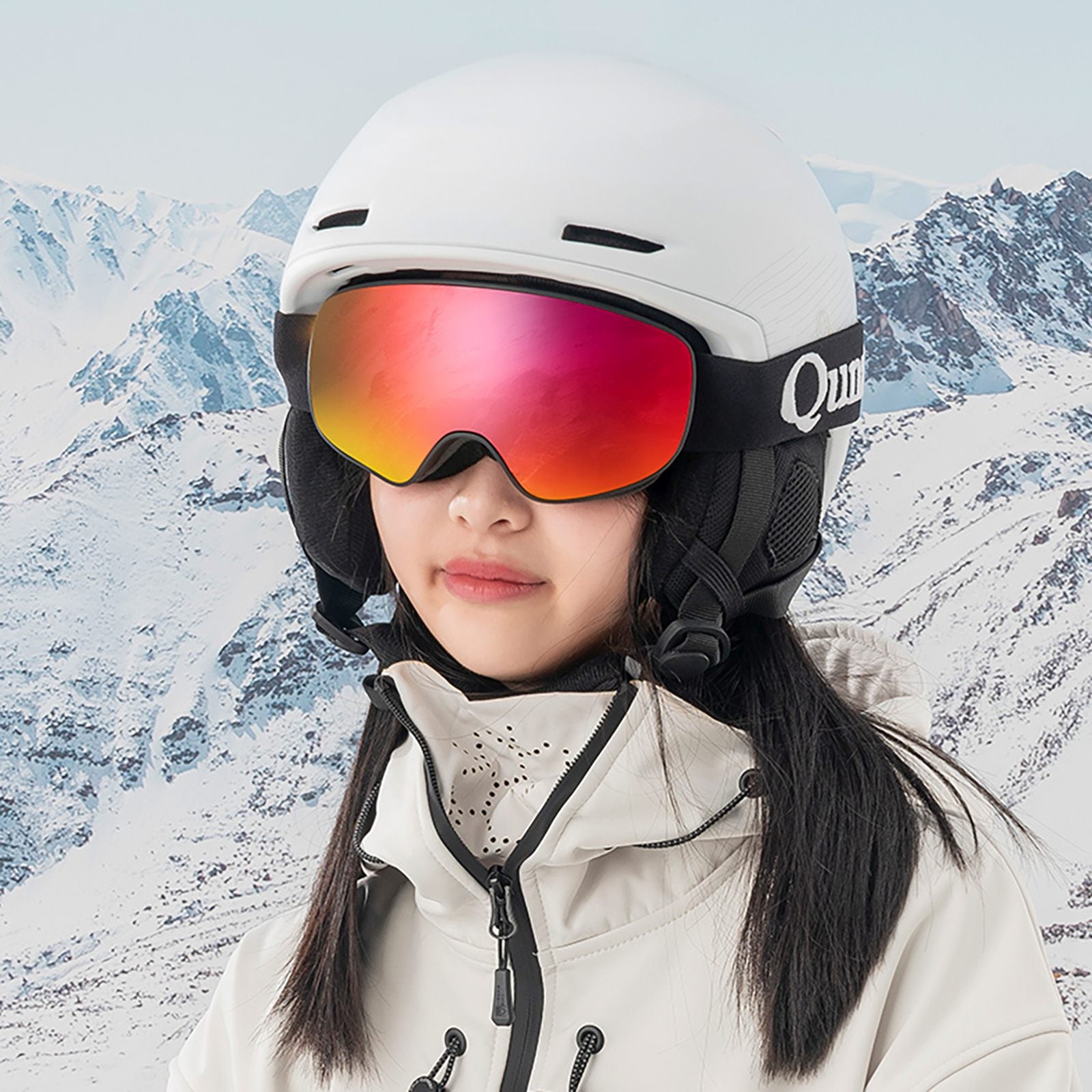 Camping & Hiking – Children's anti-fog UV400 M/L ski goggles - Carlat