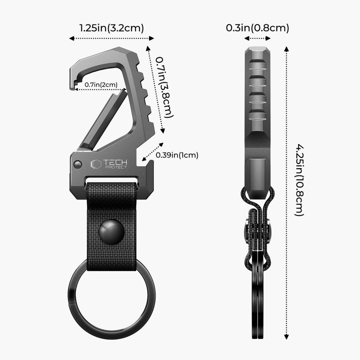 Camping & Hiking – Keychain with carabiner and bottle opener - Carlat