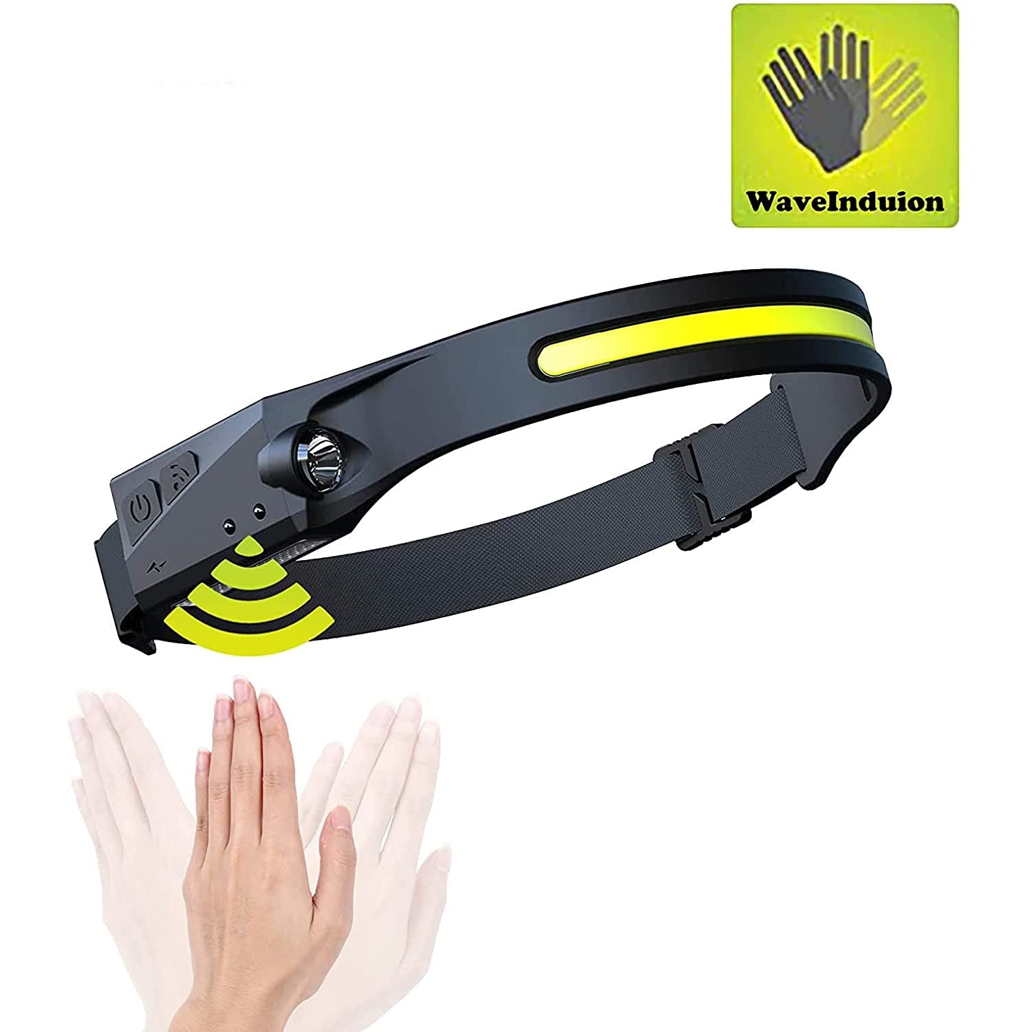 Camping & Hiking – LED headlamp with motion sensor IPX4 - Carlat