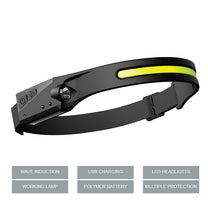 Camping & Hiking – LED headlamp with motion sensor IPX4 - Carlat