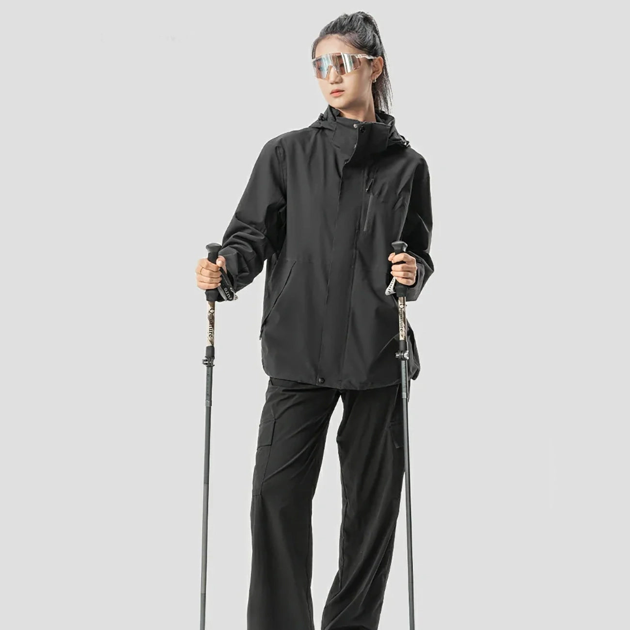 Camping & Hiking – Nordic walking aluminum trekking pole 110 - Carlat