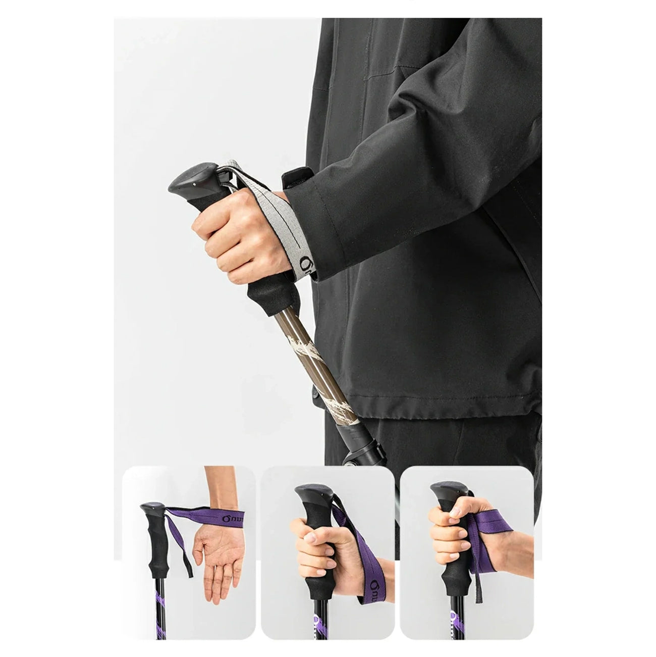 Camping & Hiking – Nordic walking aluminum trekking pole 110 - Carlat