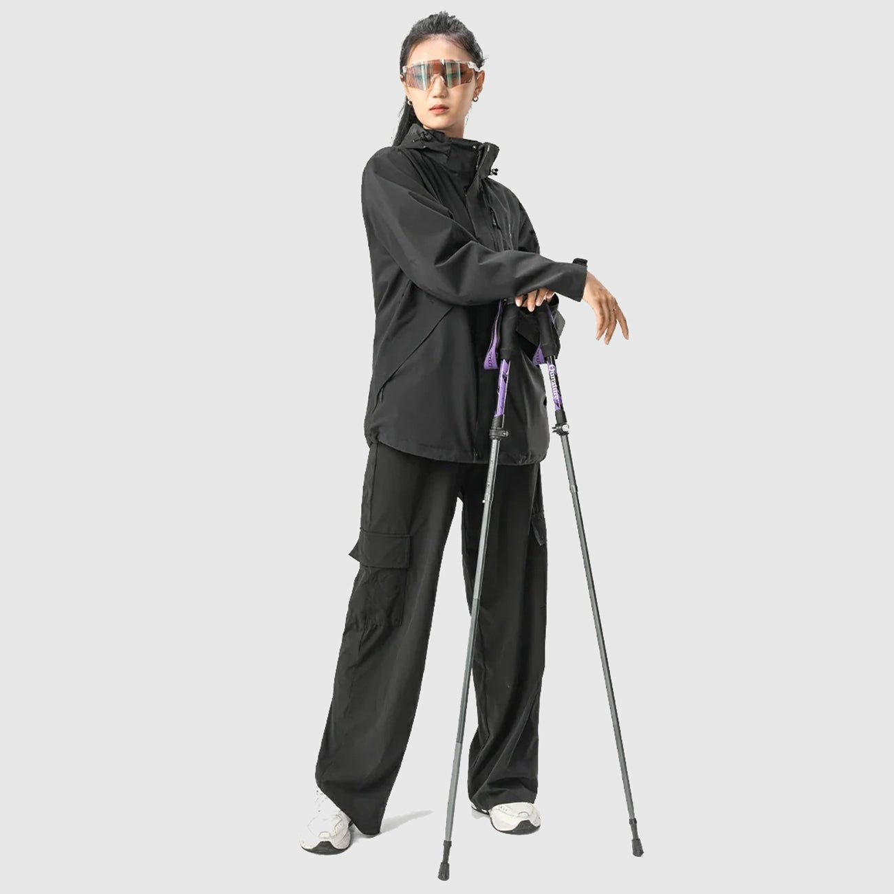 Camping & Hiking – Nordic walking aluminum trekking pole 110 - Carlat