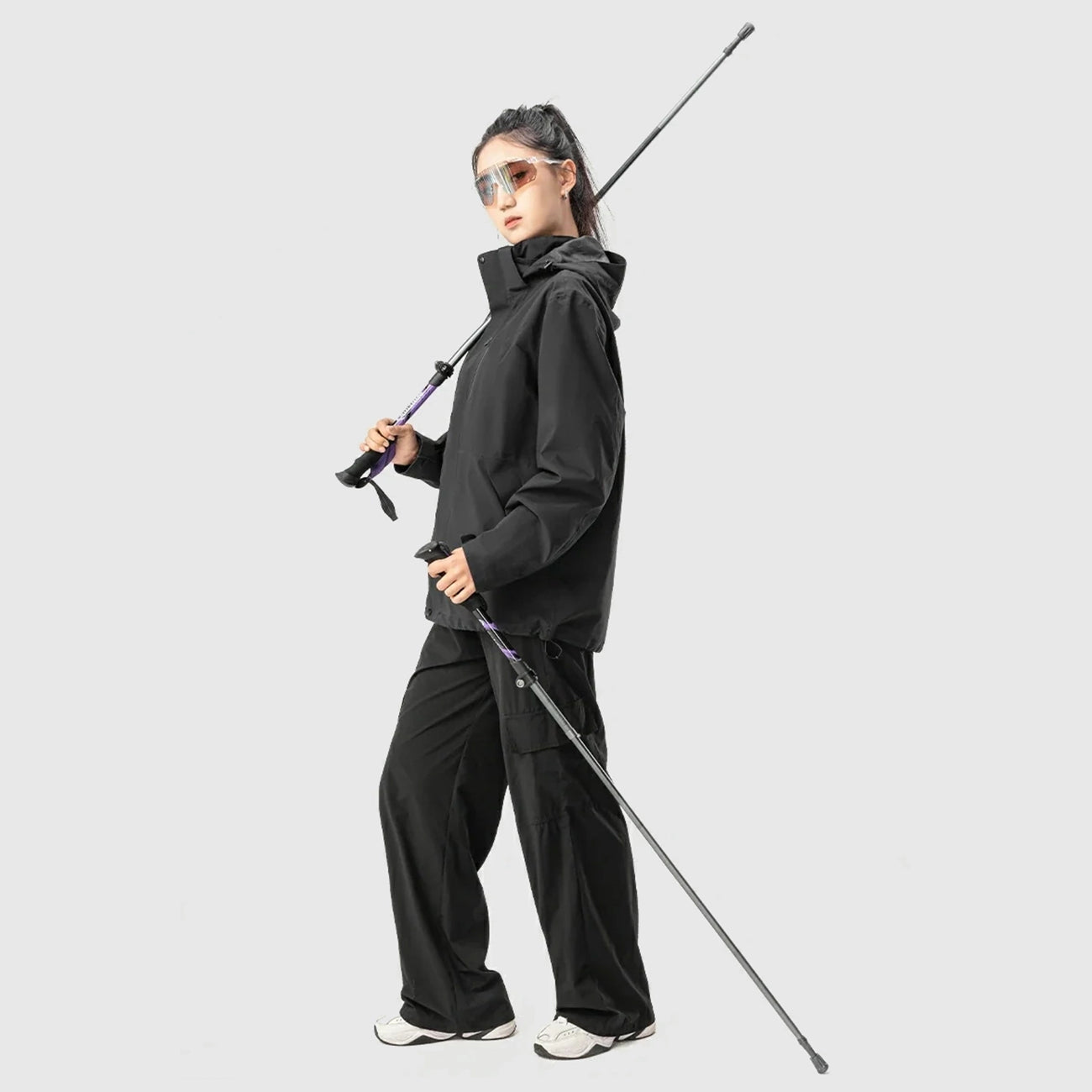 Camping & Hiking – Nordic walking aluminum trekking pole 110 - Carlat