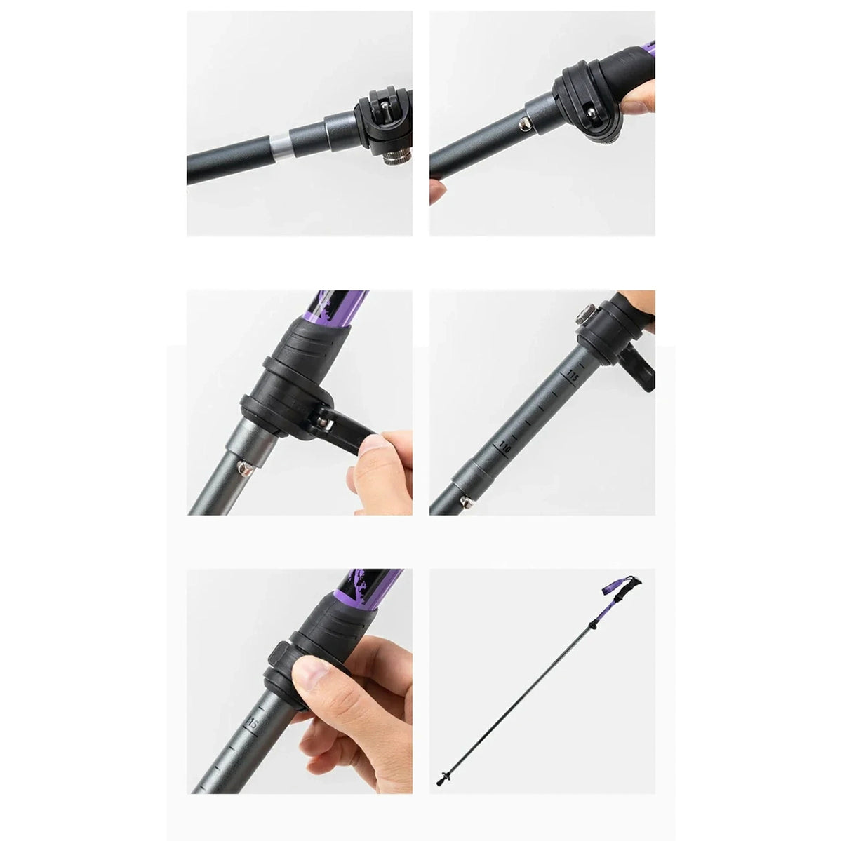 Camping & Hiking – Nordic walking aluminum trekking pole - Carlat