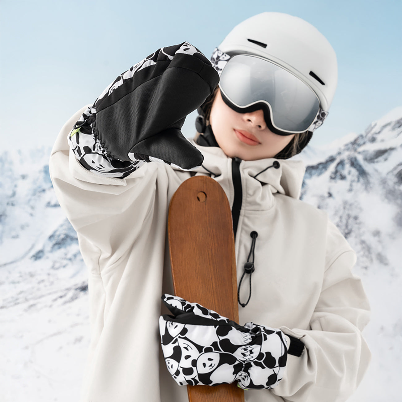 Camping & Hiking – Panda Heat children's fingerless ski gloves, - Carlat