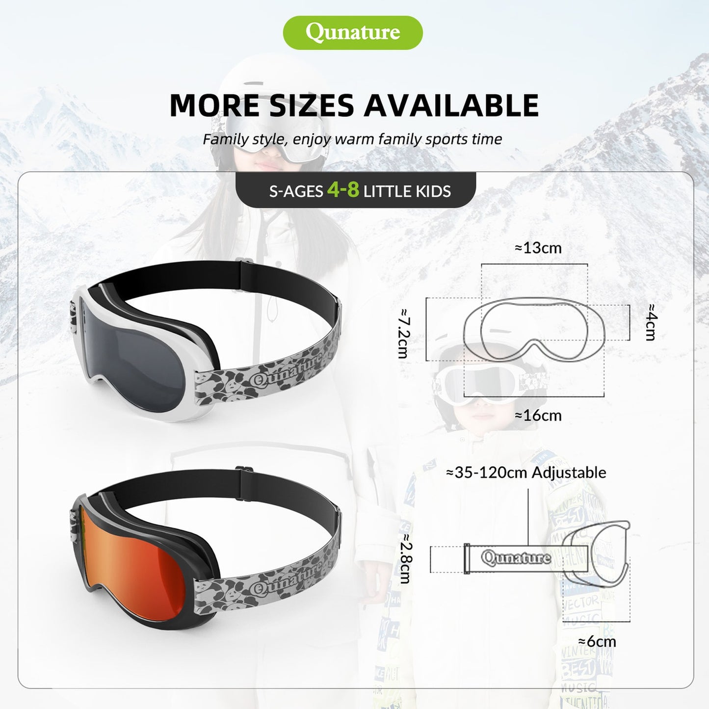 Camping & Hiking – Panda UV400 children's ski goggles - Carlat