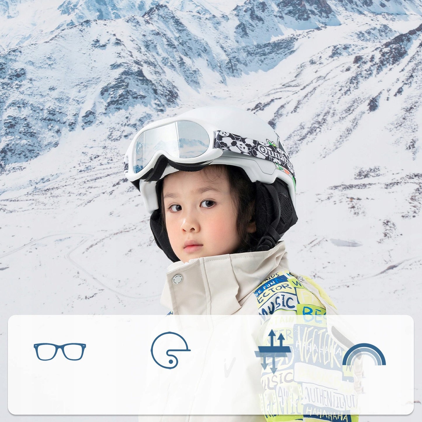 Camping & Hiking – Panda UV400 children's ski goggles - Carlat