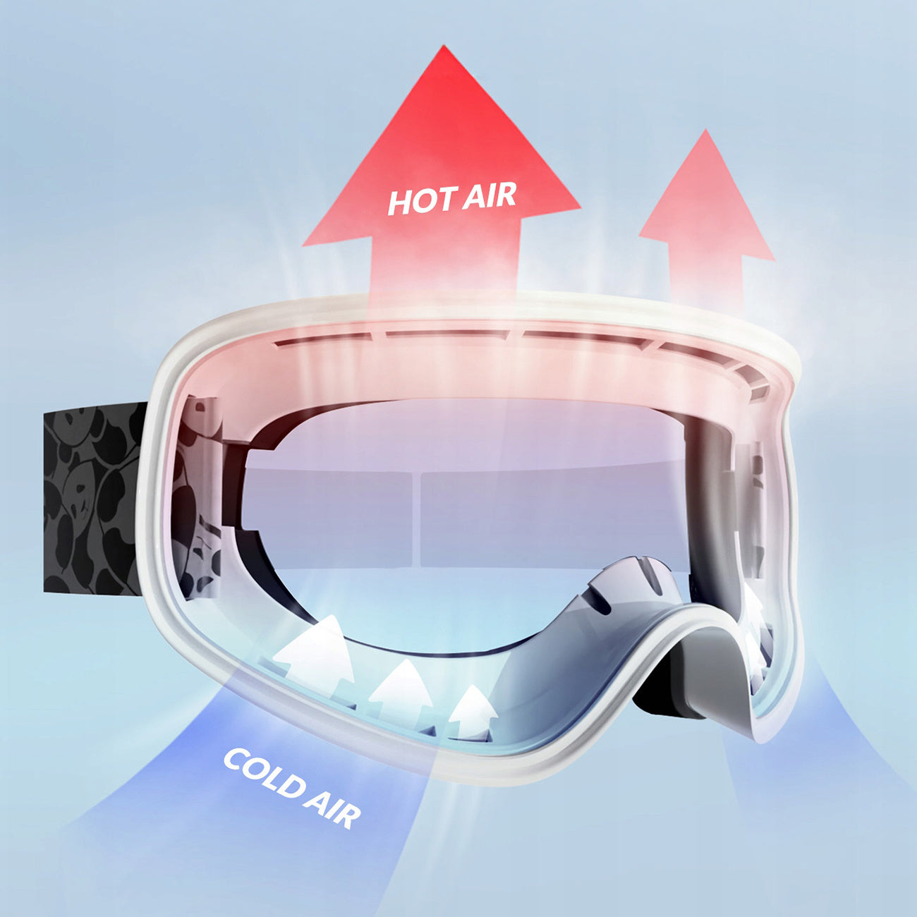 Camping & Hiking – Panda UV400 children's ski goggles - Carlat