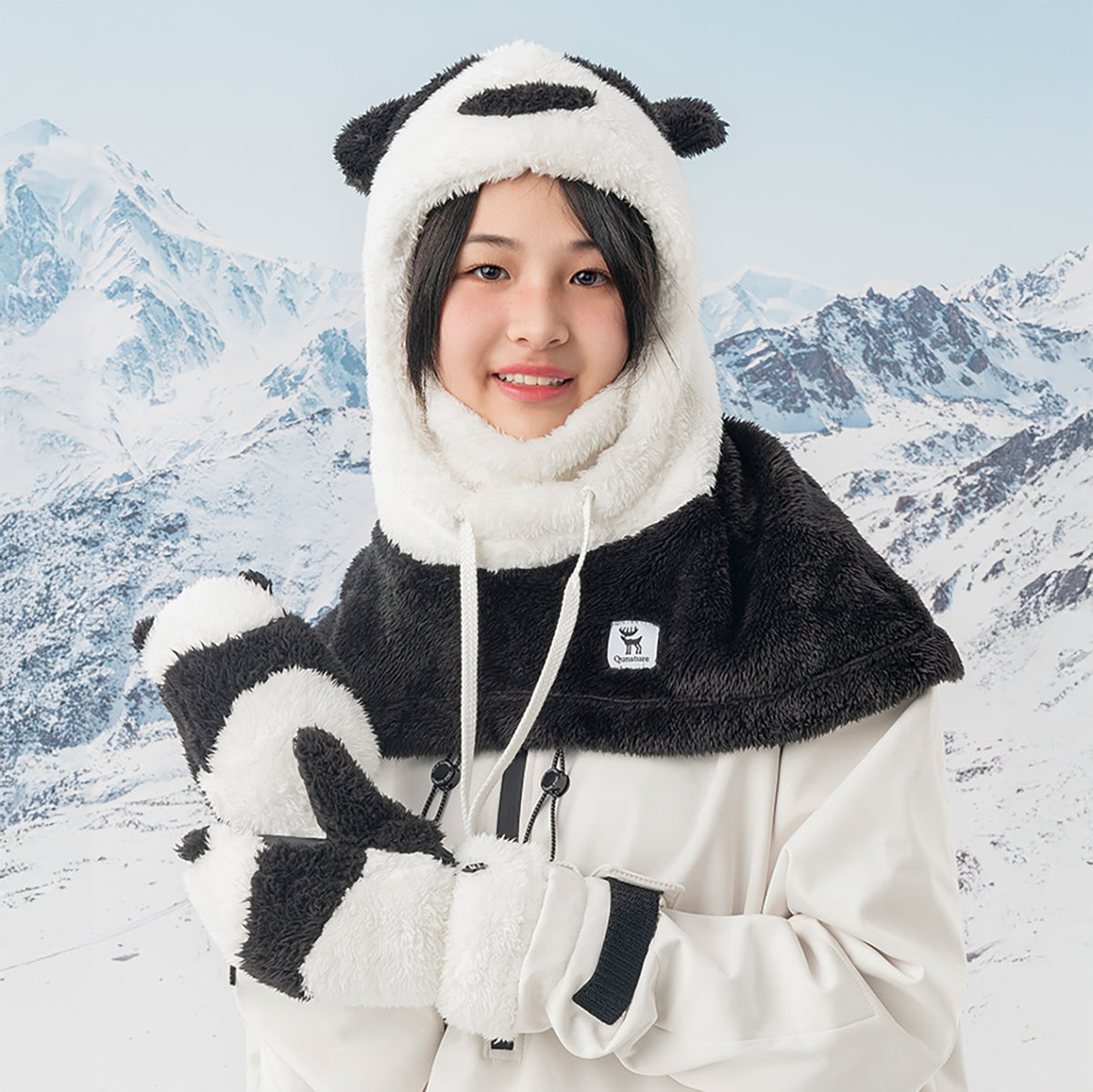 Camping & Hiking – Panda ski gloves for children - Carlat