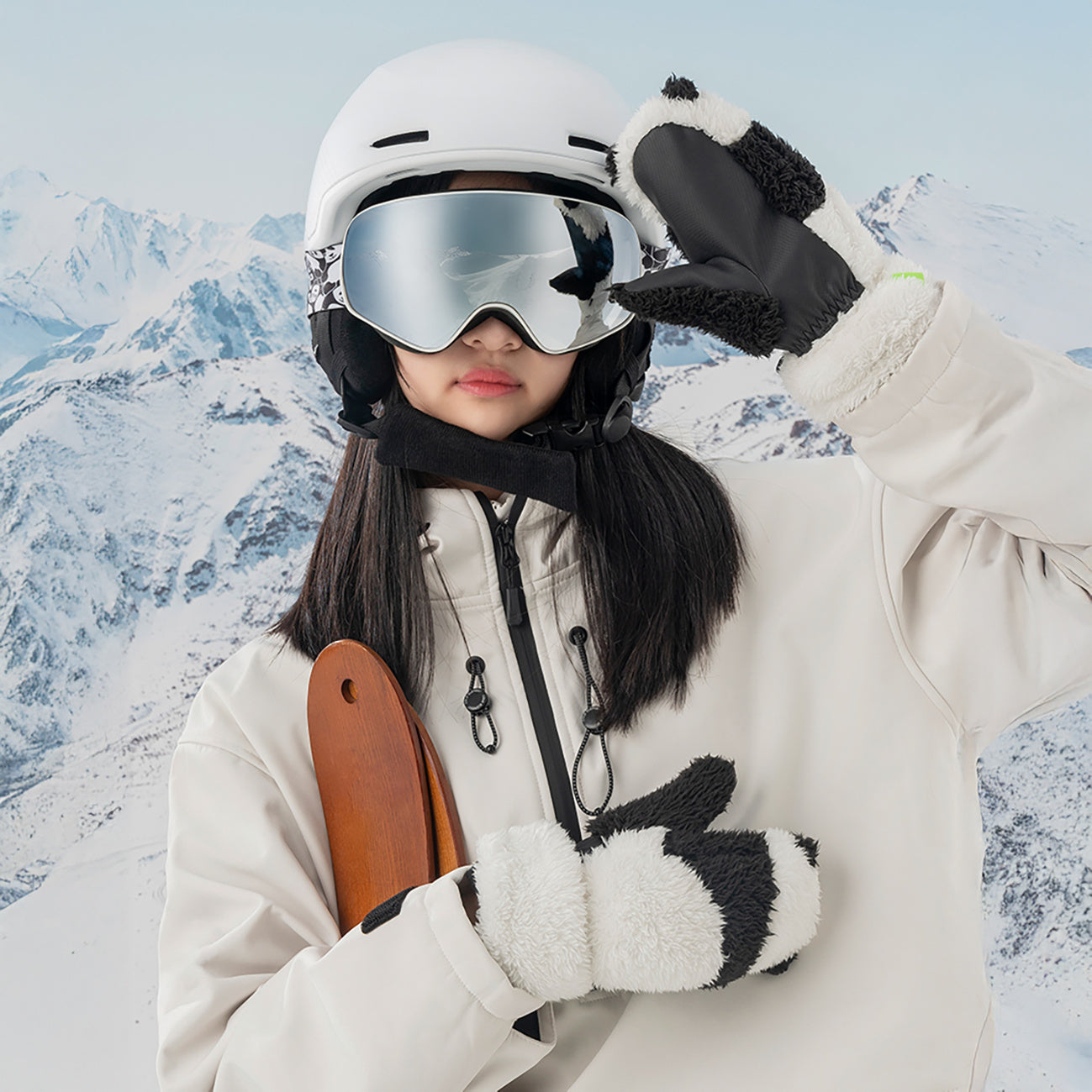 Camping & Hiking – Panda ski gloves for children and - Carlat