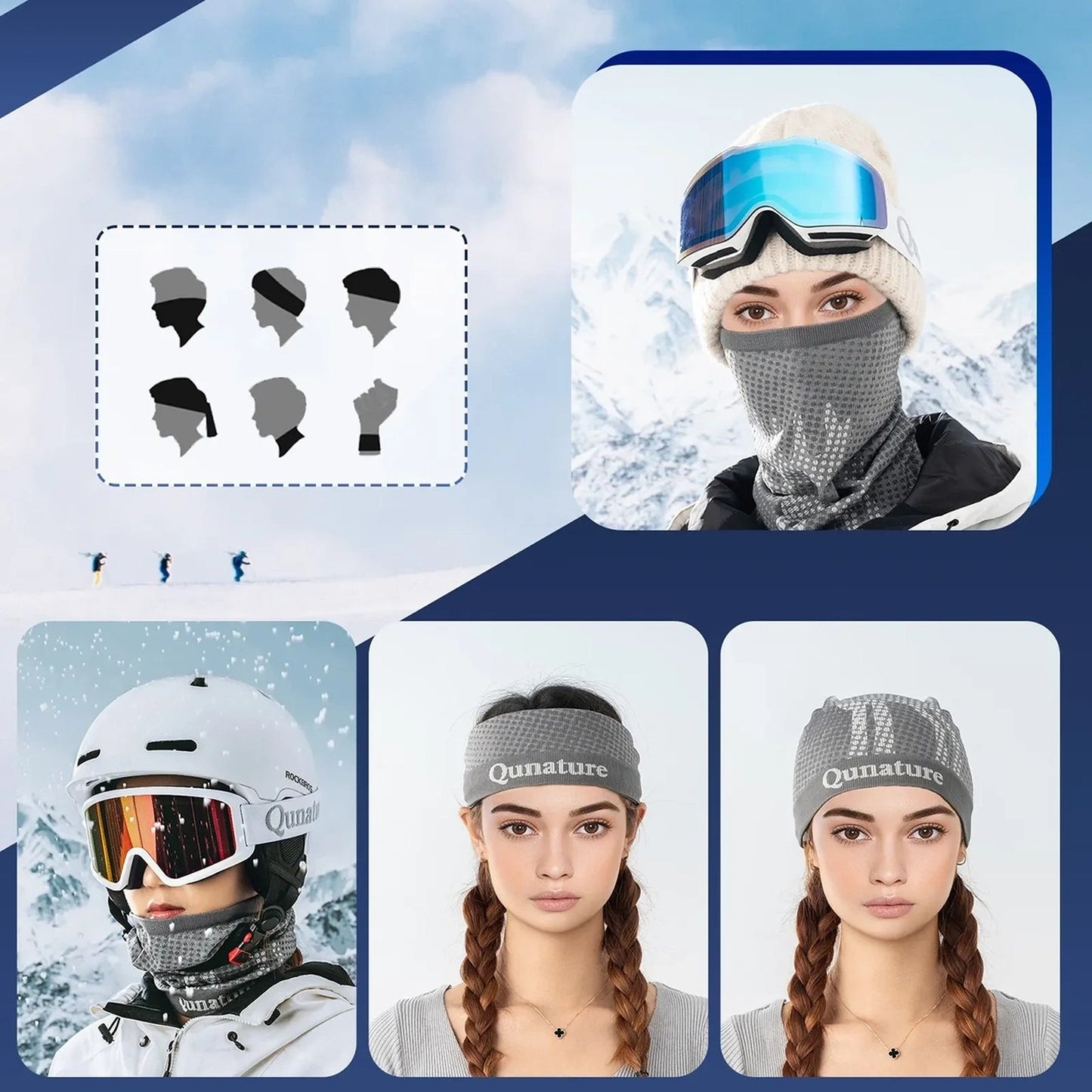 Camping & Hiking – Ski scarf, multifunctional sports bandana, universal - Carlat