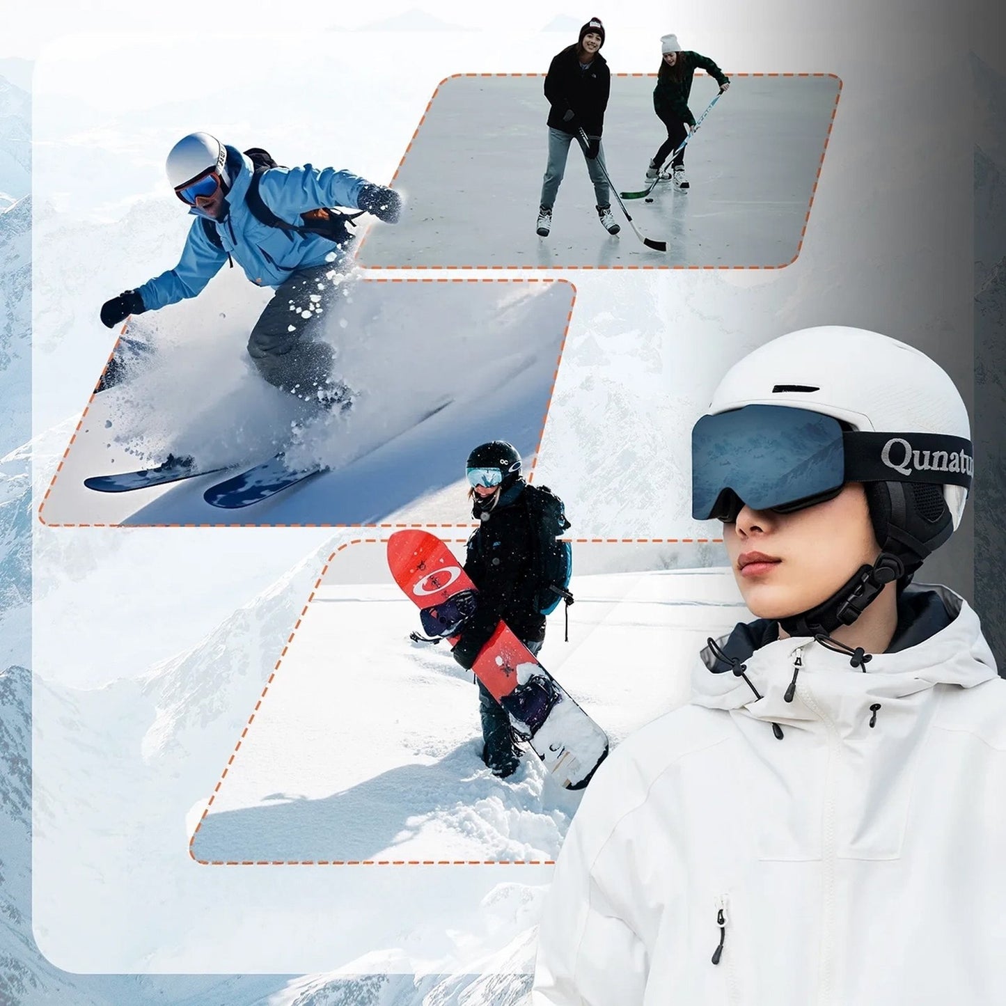 Camping & Hiking – Snowboard ski helmet with ear pads, - Carlat