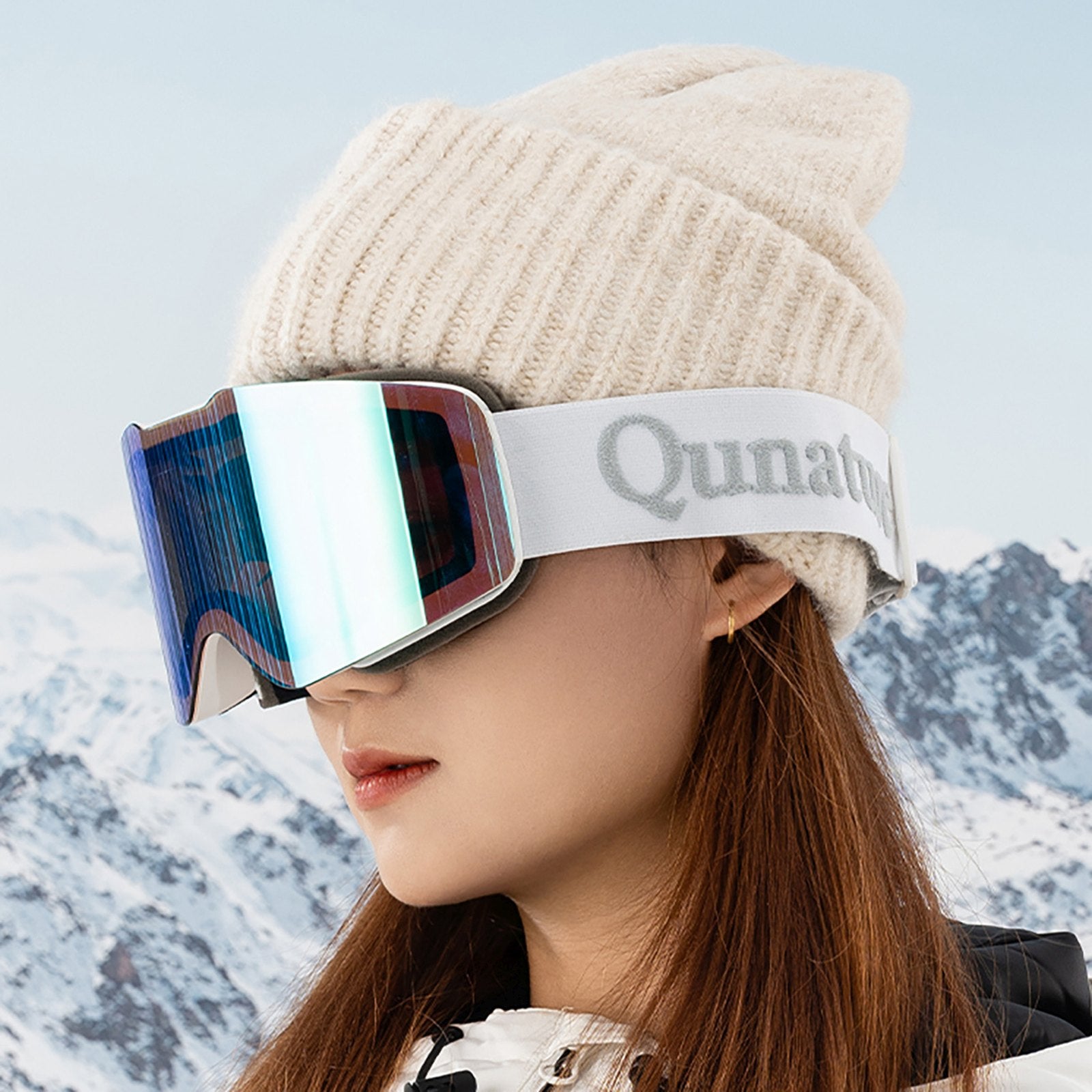 Camping & Hiking – UV400 anti-fog frameless ski goggles - Carlat