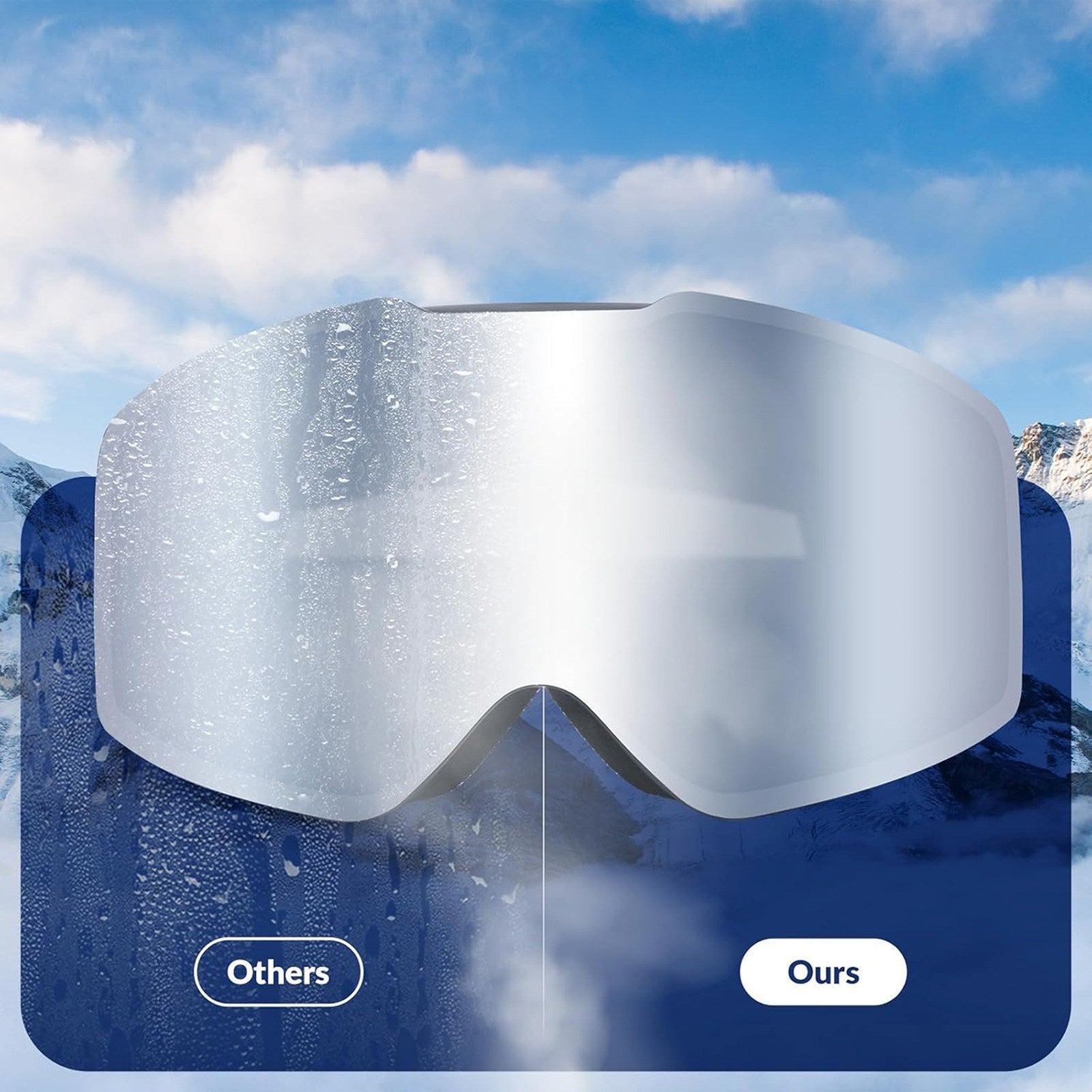 Camping & Hiking – UV400 anti-fog frameless ski goggles - Carlat
