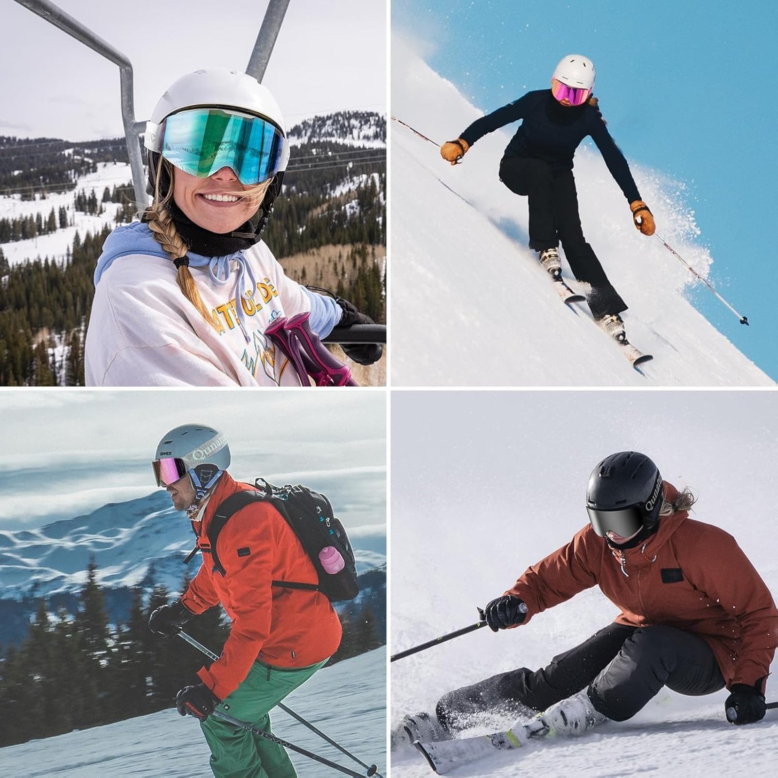 Camping & Hiking – UV400 anti-fog frameless ski goggles - Carlat