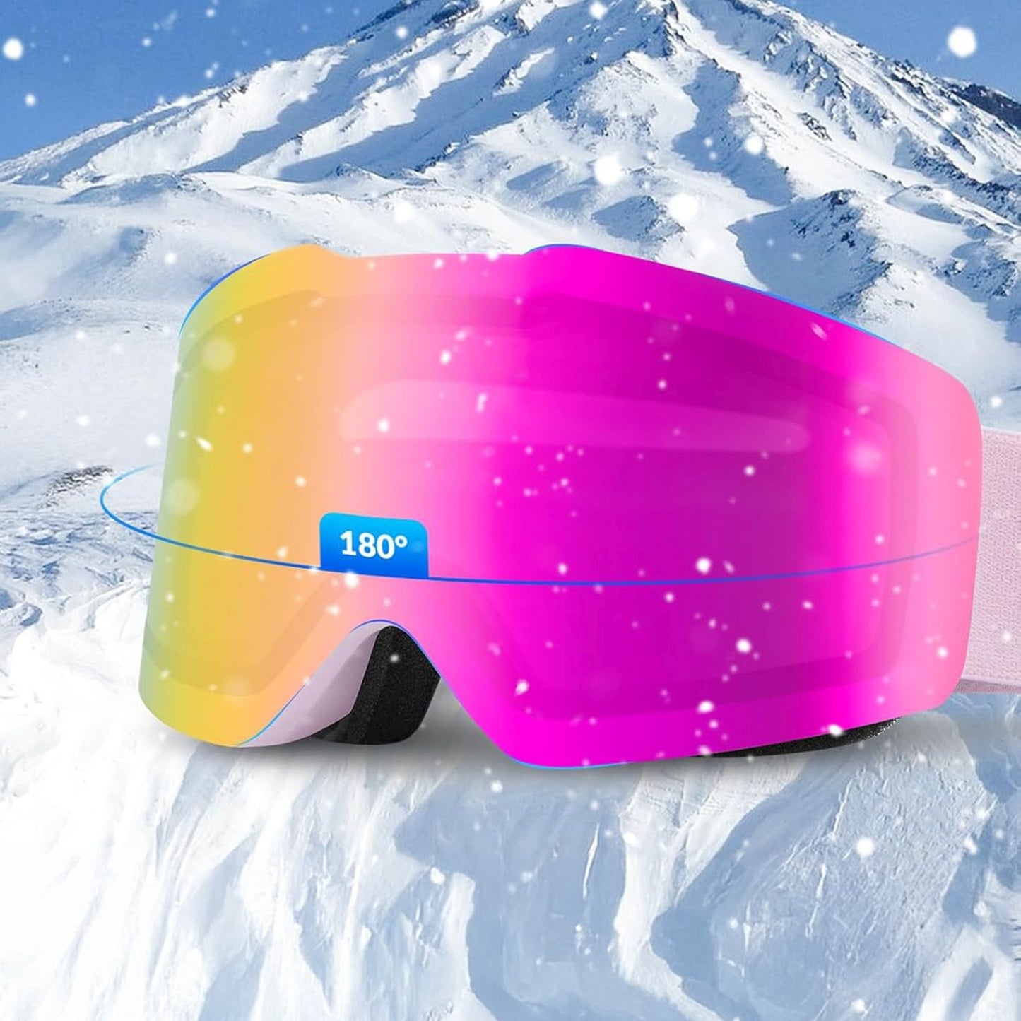 Camping & Hiking – UV400 anti-fog frameless ski goggles - Carlat