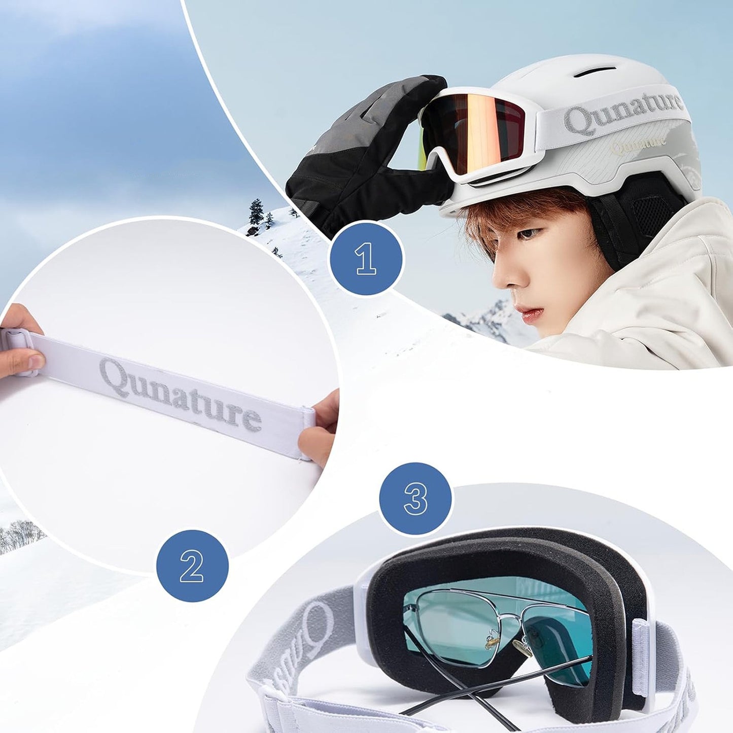 Camping & Hiking – UV400 anti-fog ski goggles for adults - Carlat