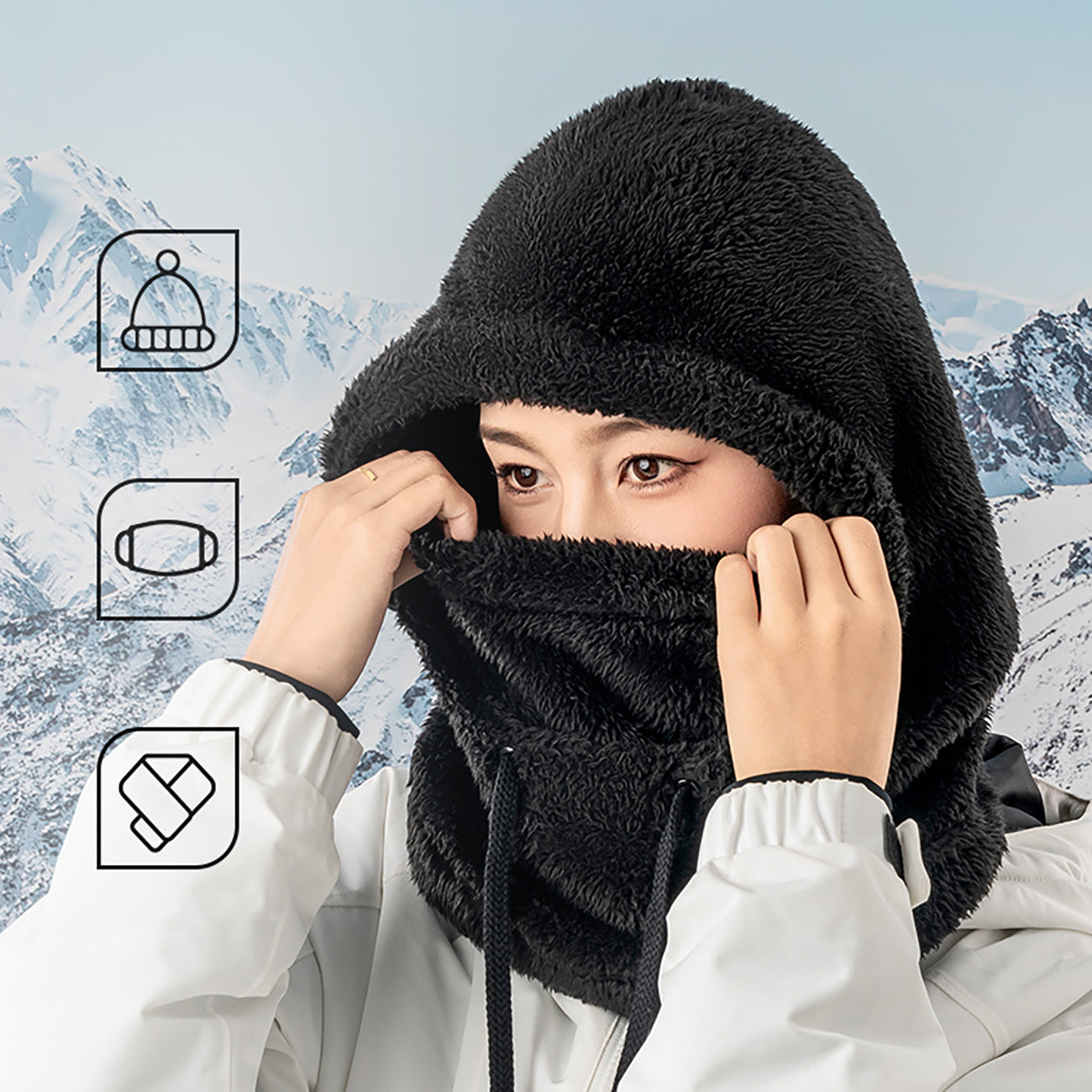 Camping & Hiking – Warm Arctic Velvet winter ski balaclava - Carlat