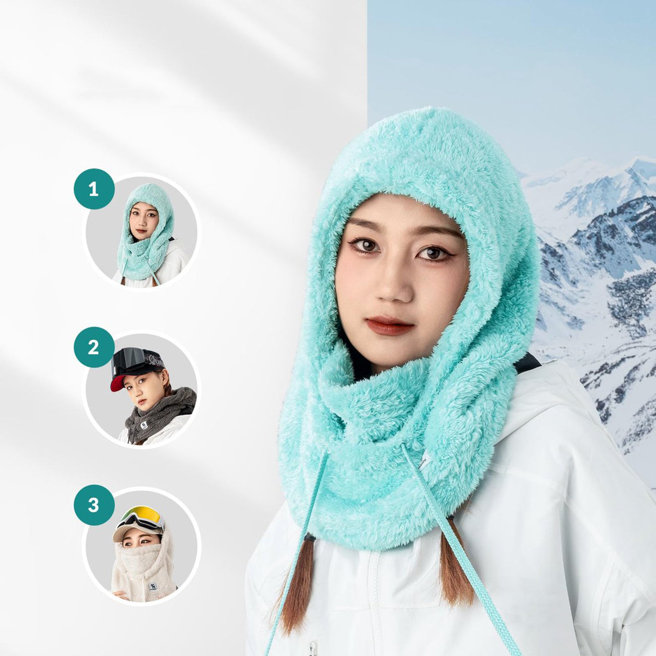 Camping & Hiking – Warm Arctic Velvet winter ski balaclava - Carlat