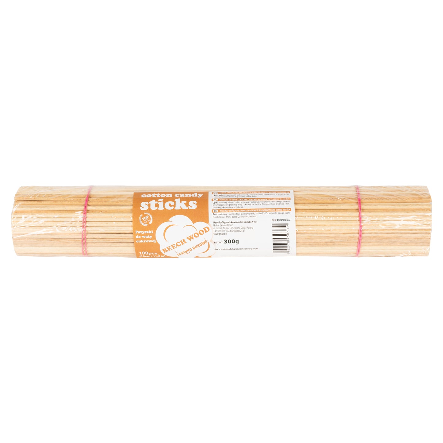 Candy & Chocolate – Beech cotton candy sticks 30cm/4mm with - Carlat