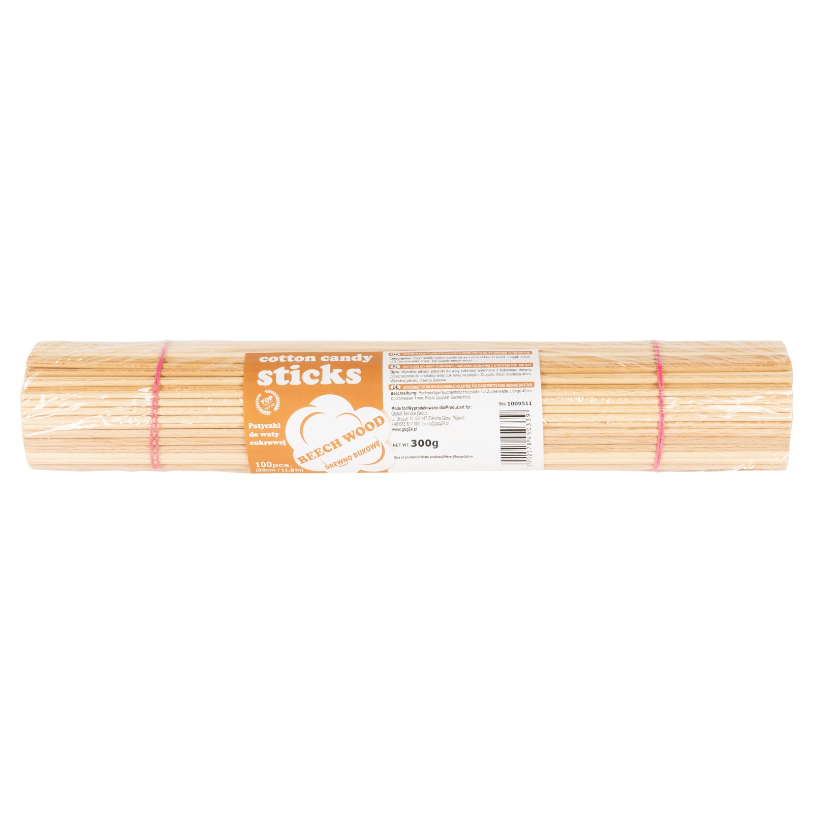 Candy & Chocolate – Beech cotton candy sticks 30cm/4mm with - Carlat