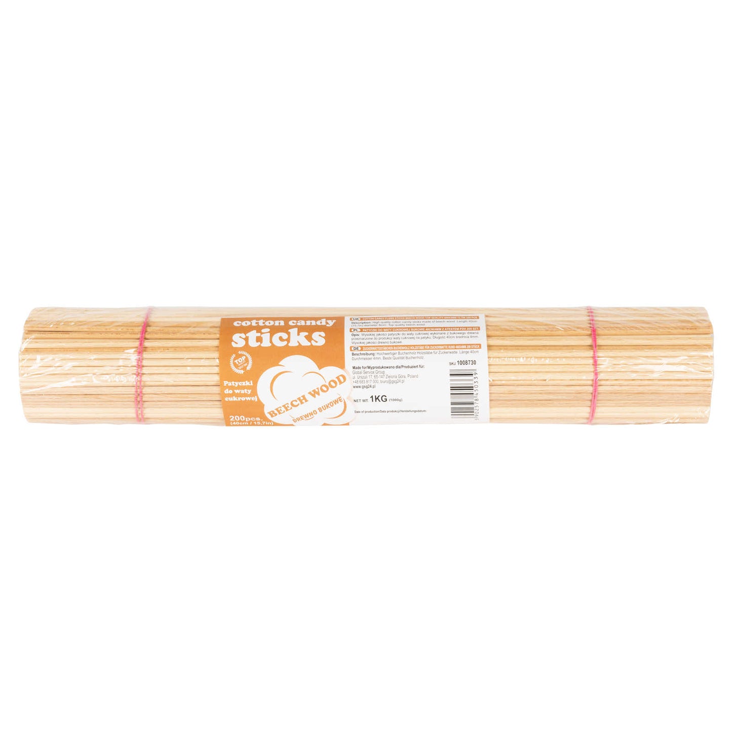 Candy & Chocolate – Beech cotton candy sticks 40cm/4mm with - Carlat