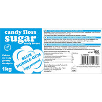 Candy & Chocolate – Colored blue cotton candy sugar with - Carlat