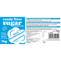 Candy & Chocolate – Colored blue cotton candy sugar with - Carlat