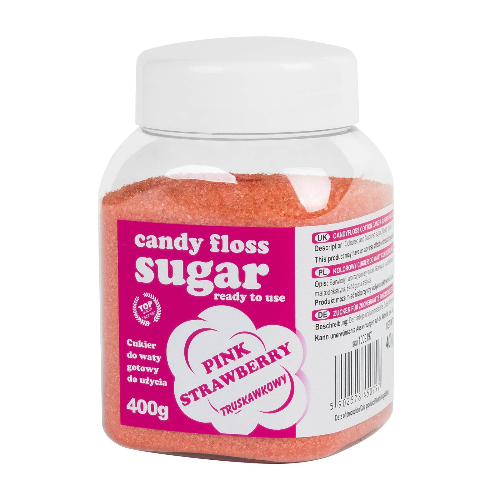 Candy & Chocolate – Colored cotton candy pink sugar with - Carlat