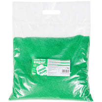 Candy & Chocolate – Colored cotton candy sugar, green, natural - Carlat
