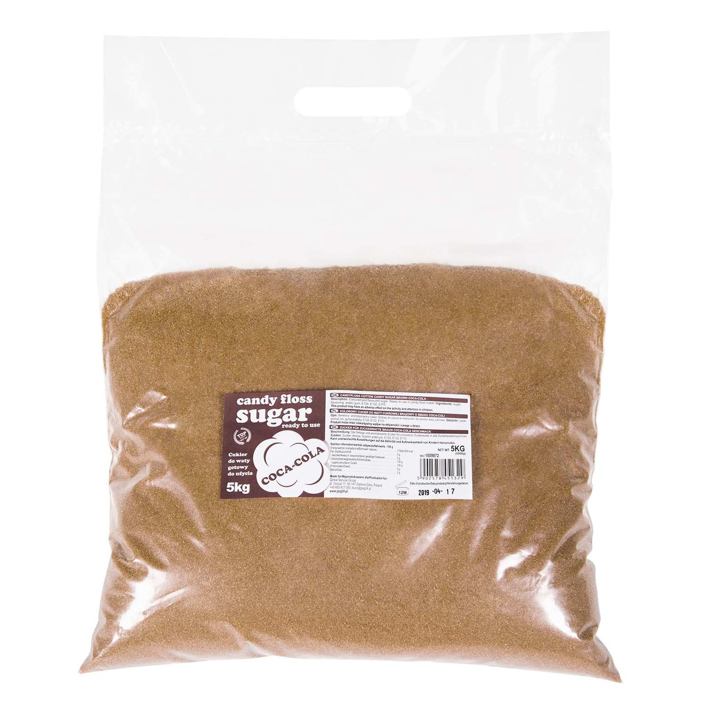 Candy & Chocolate – Colored flavored brown cotton candy sugar - Carlat