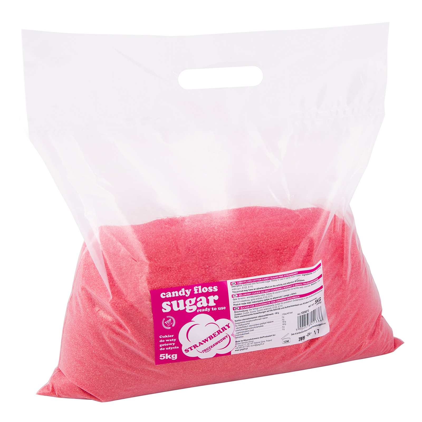 Candy & Chocolate – Colored flavored red cotton candy sugar - Carlat