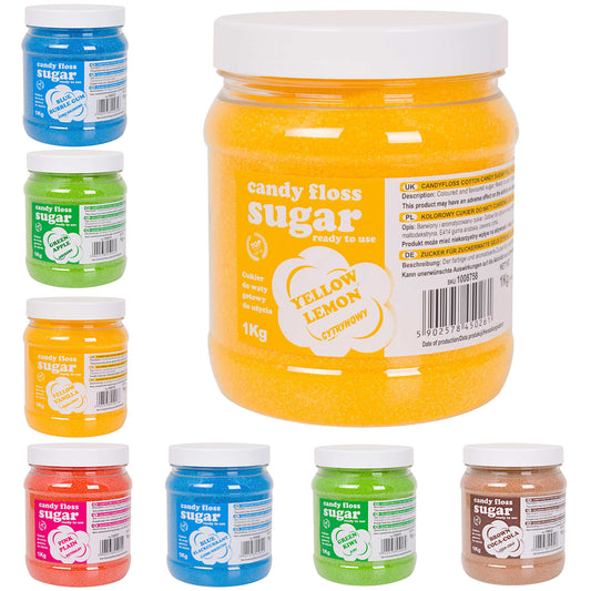 Candy & Chocolate – Colored flavored sugar for cotton candy - Carlat