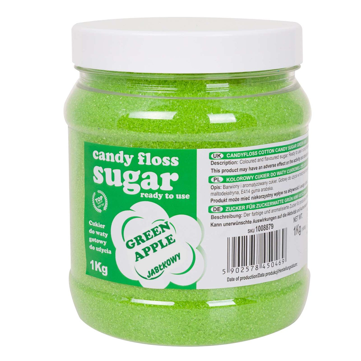 Candy & Chocolate – Colored green cotton candy sugar with - Carlat