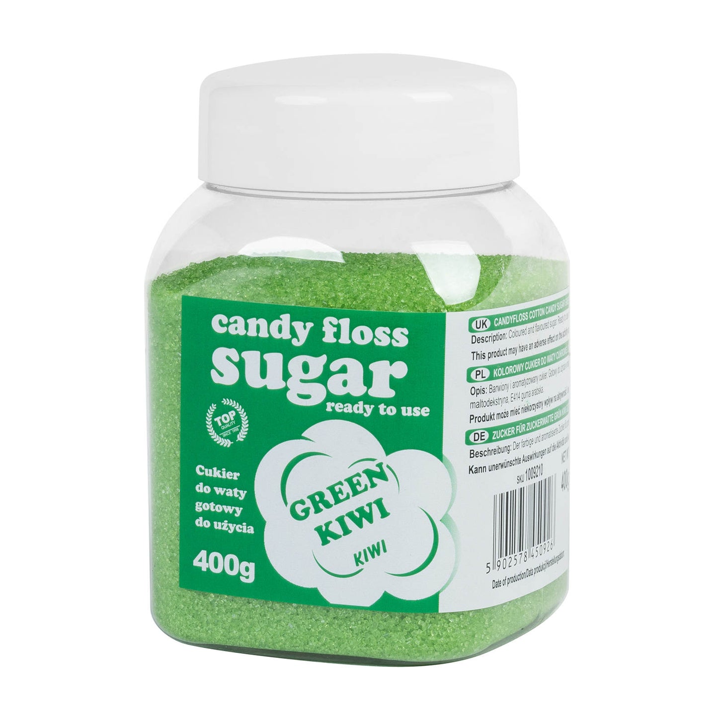 Candy & Chocolate – Colored green cotton candy sugar with - Carlat