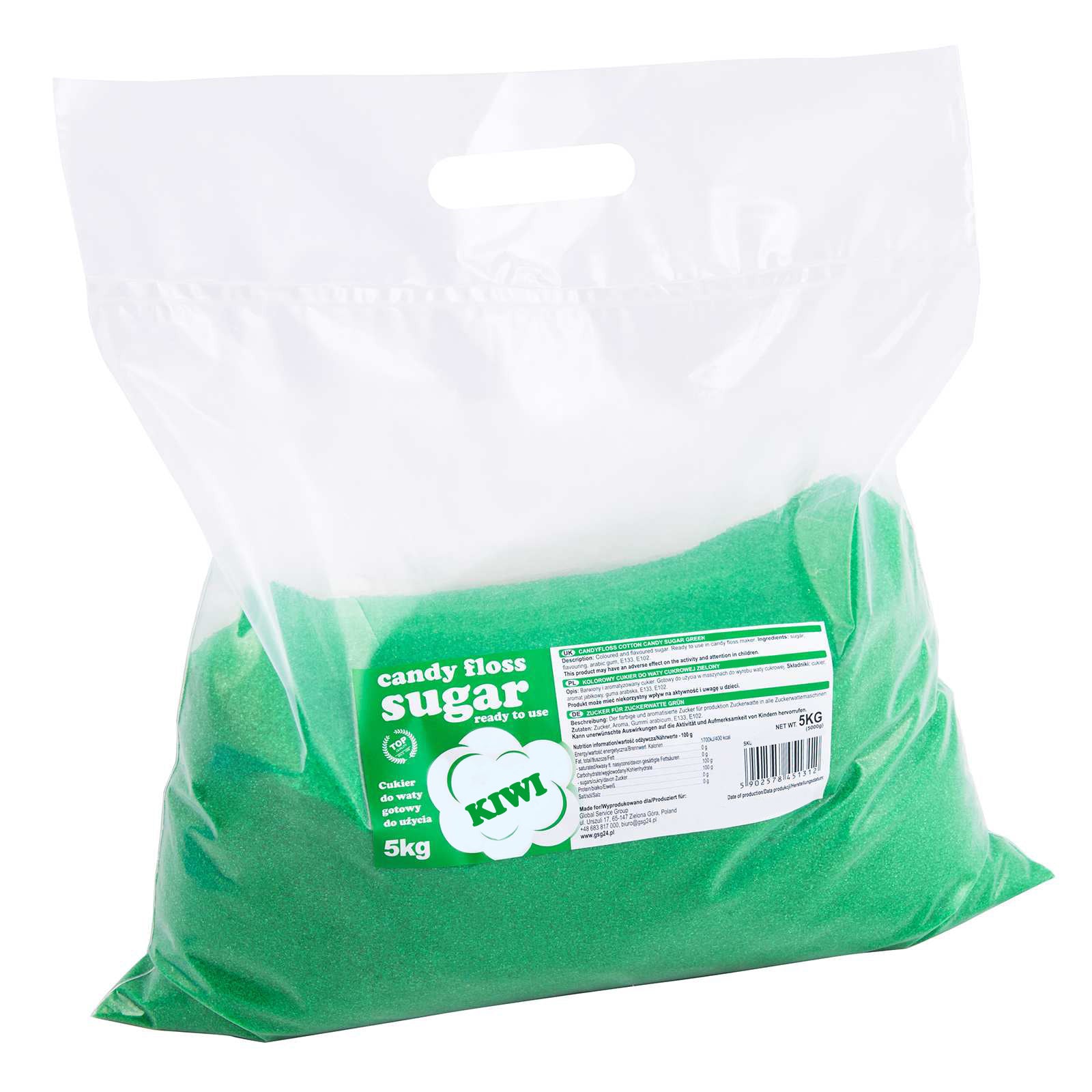 Candy & Chocolate – Colored green cotton candy sugar with - Carlat
