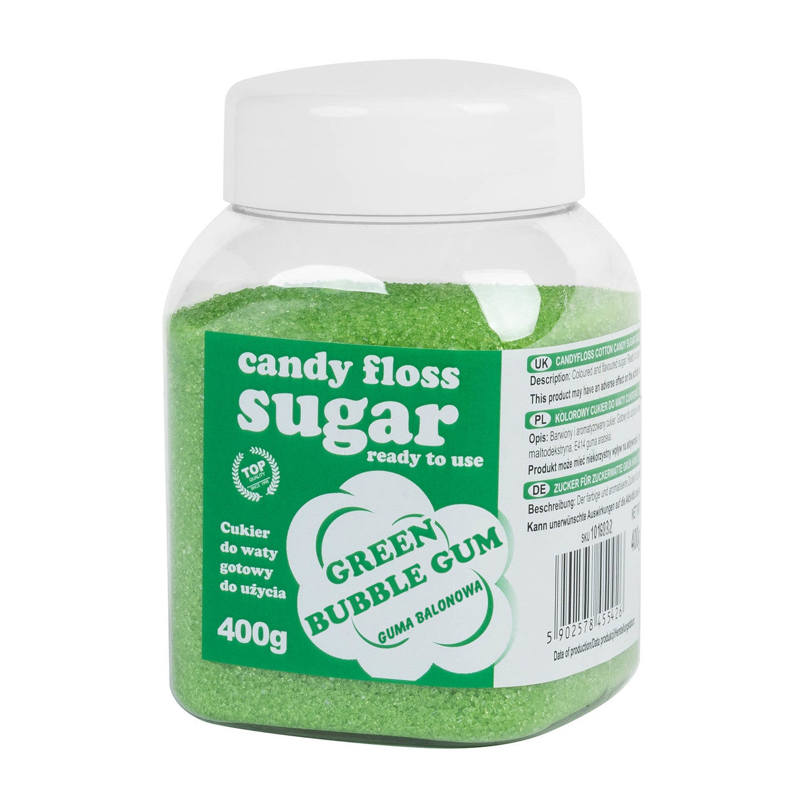 Candy & Chocolate – Colored green cotton candy sugar with - Carlat